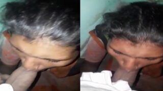 Adivasi village girl giving nice blowjob to BF