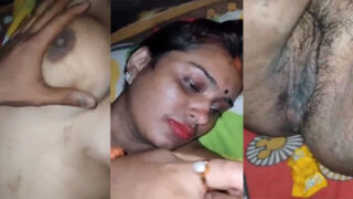 Bangla village slut filmed nude by her customer