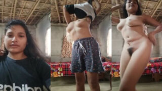 Beautiful Assamese village girl nude dance show