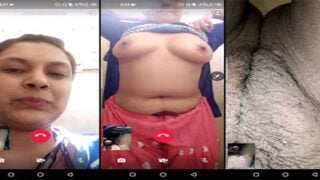 Desi village girl showing on video call