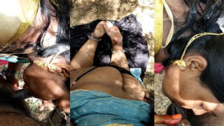 Telugu village wife blowjob outdoor sex MMS